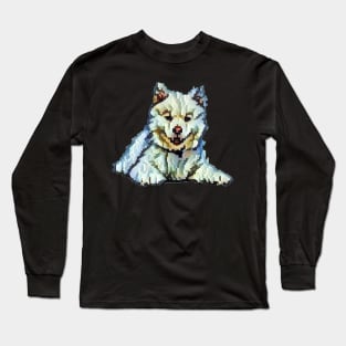 Gaming Dotted Dog Design Long Sleeve T-Shirt